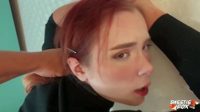 Homo Fucked in ore et Pussy Obediens Redheaded Skimpy et Cum in Tits